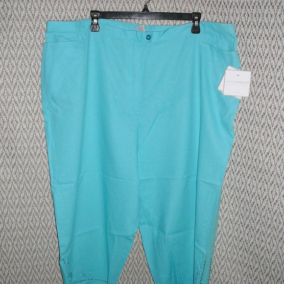 Sag Harbor Capri Cropped Pants 24W NWT Embellished - Picture 5 of 12